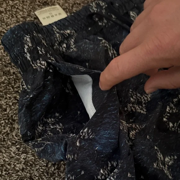 Louis Vuitton Dark Navy Monogram Drawstring Swim Trunks sailboats medium - Picture 5 of 7